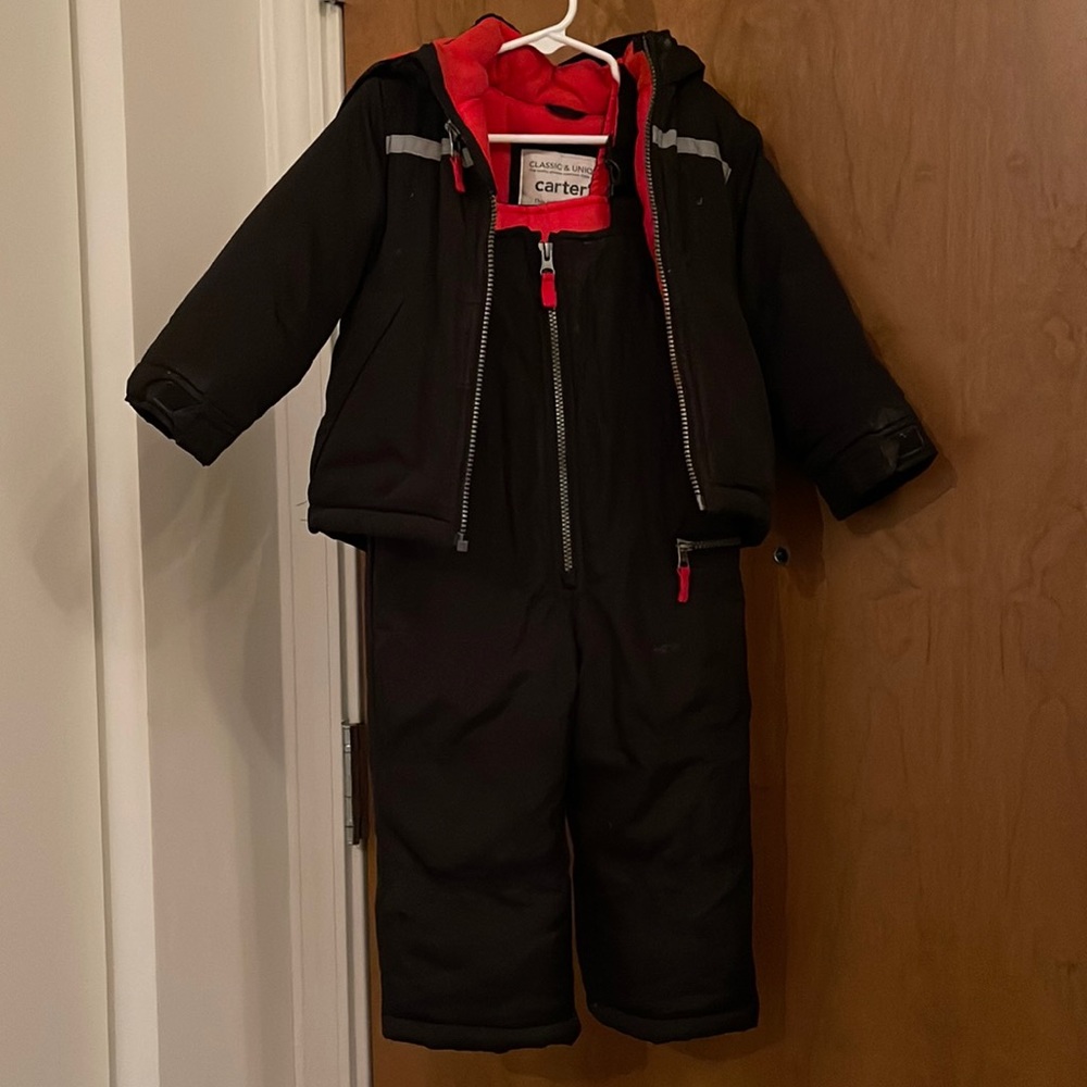 Gently used snow suit and coat. Carters size 2T